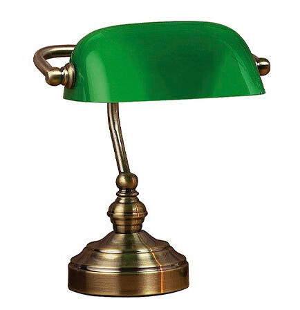 Bankers Bordlampe Grønn 25 cm Bankers Bordlampe Grønn 25 cm