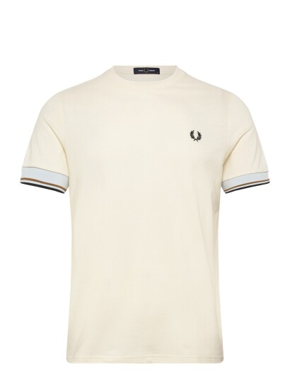 Fred Perry Twin Tipped Cuff Tee Cream XS Fred Perry Twin Tipped Cuff Tee Cream XS