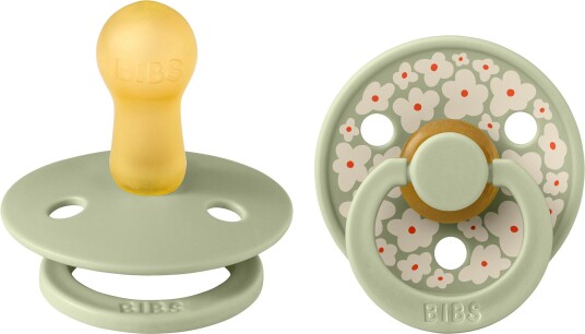 BIBS Studio Colour Smokk 2-Pack Lateks Str 2 Rund Jasmine/Sage Mix