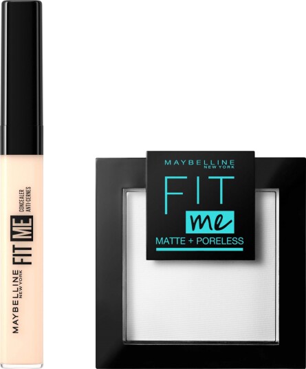 Maybelline New York Fit Me Face Bundle Concealer 05 Ivory + Powder 90 Maybelline New York Fit Me Face Bundle Concealer 05 Ivory + Powder 90