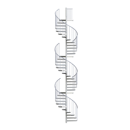 Scalant Scarvo L Spiraltrapp m/ 3 plattforme og WPC trin Ø160 7,20 7,37 Scalant Scarvo L Spiraltrapp m/ 3 plattforme og WPC trin Ø160 7,20 7,37