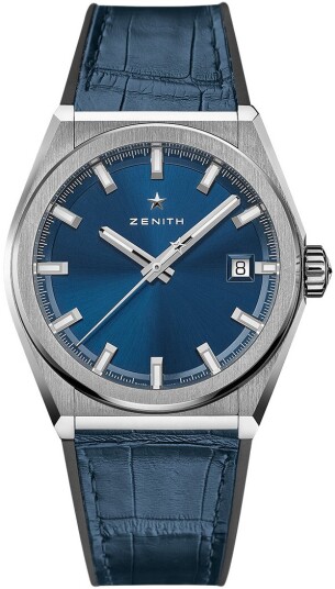 Zenith Herreklokke 95.9000.670 51.R584 Defy Classic Blå/Gummi Ø41 mm