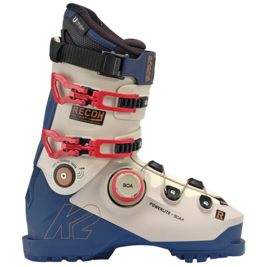 K2 Recon 120 BOA Skistøvler Herre White/Dark Blue 26,5