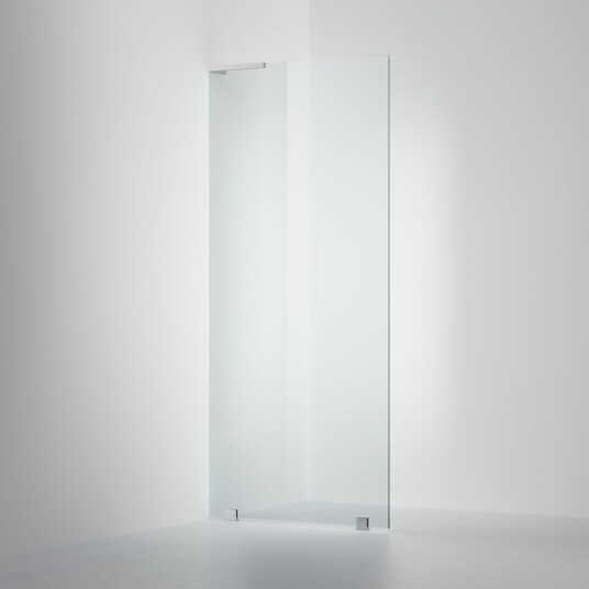 INR Iconic Nordic Rooms Dusjvegg ARC 20 Original Skjermvegg Måltilpasset Krom / Venstre Klart Glass