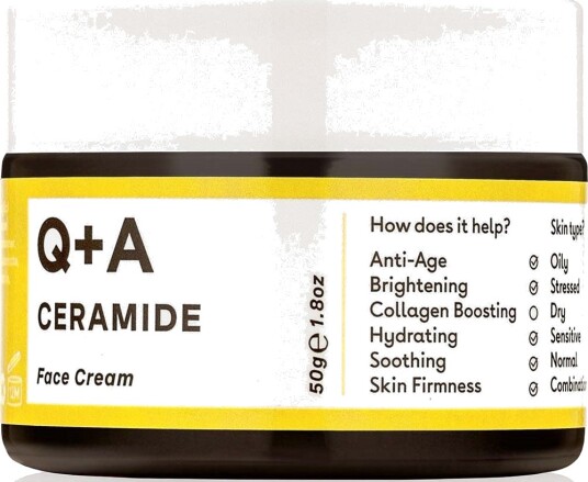 Q+A Ceramide Defence Fuktighetsgivende Ansiktskrem 50g Parfymefri