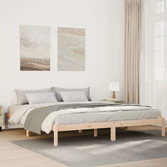 Ekstra lang sengeramme uten madrass 200x220 cm heltre furu