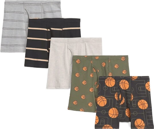 GAP Boxer Briefs (5 Pack) From The Gap Collection BASKETBALL 140/146