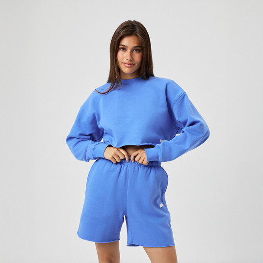 Björn Borg Studio Oversized Croppet Sweatshirt Marineblå Blå Medium
