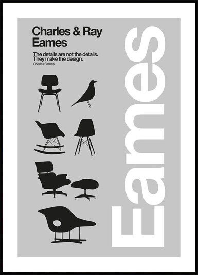 Eames Chairs A1.png Plakat Plakat / 21x30cm Eames Chairs A1.png Plakat Plakat / 21x30cm