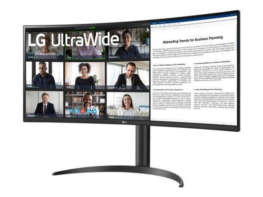 LG 34WR55QK-B Bøyd 34" Wide Quad HD PC-skjerm med HDR og USB-C LG 34WR55QK-B Bøyd 34" Wide Quad HD PC-skjerm med HDR og USB-C