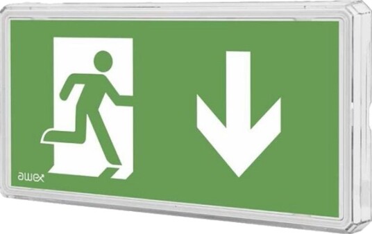 Awex Nødarmatur Exit S Ip65 Led 1W 3T Tofunksjon Pt Hvit +Pu34 Ets/1W/Csa/Pt/Wh Awex Nødarmatur Exit S Ip65 Led 1W 3T Tofunksjon Pt Hvit +Pu34 Ets/1W/Csa/Pt/Wh
