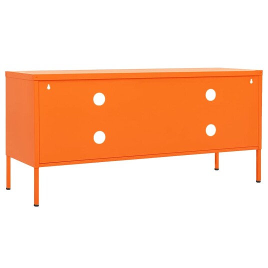 vidaXL TV-benk oransje 105x35x50 cm stål