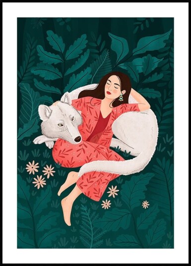 Polar Wolf Poster Plakat / 50x70cm