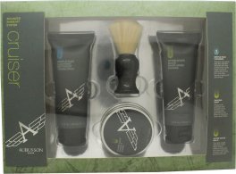 Aubusson Cruiser Grooming Gavesett 100ml Aftershave Balm + 100ml Rens + 60g Såpe + Barberbørste Aubusson Cruiser Grooming Gavesett 100ml Aftershave Balm + 100ml Rens + 60g Såpe + Barberbørste