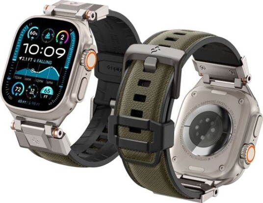 Spigen DuraPro Armor Reim til Apple Watch 49/46/45/44mm Militærgrønn