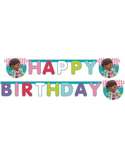 Happy Birthday Banner 220 cm Doc McStuffins