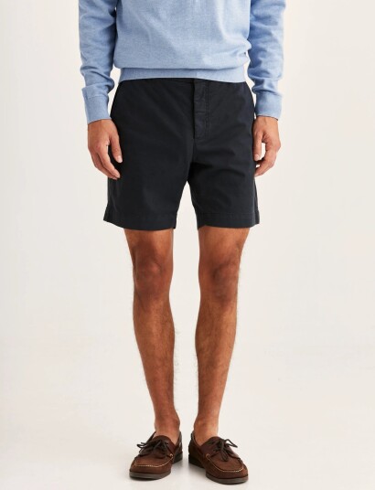Morris Jeffrey Summer Chino Shorts 7" Navy 38