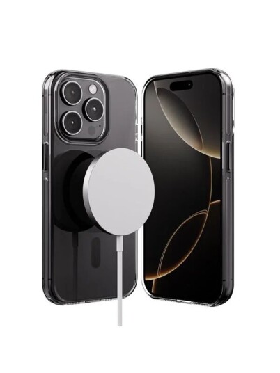 CRONG Clear MAG Pro   iPhone 15 Pro MagSafe Case Black