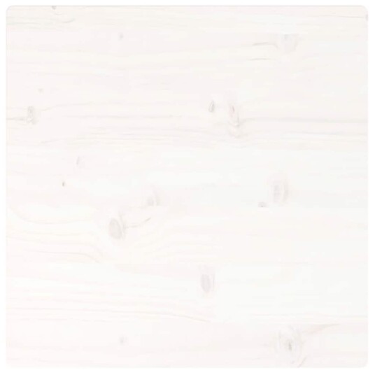 Bordplate hvit 60x60x2,5 cm heltre furu rektangulær 824381 Bordplate hvit 60x60x2,5 cm heltre furu rektangulær 824381