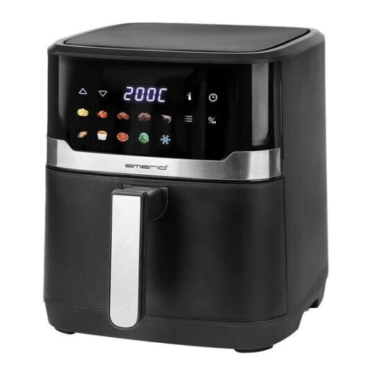 EMERIO 6,5L Airfryer med fargedisplay - Svart