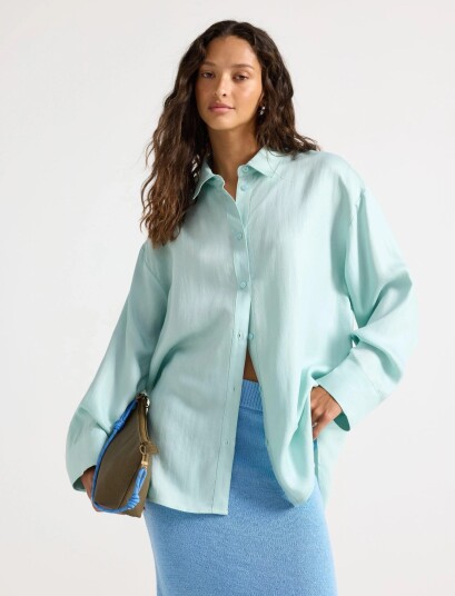 Lindex Long Sleeved Shirt Green S Lindex Long Sleeved Shirt Green S