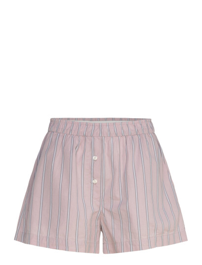 Monki Relaxed Cotton Boxer Shorts - Pink - L