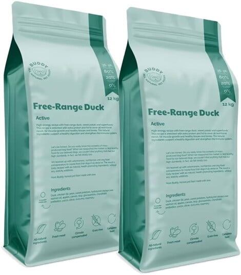Buddy Free Range Duck 2X12Kg