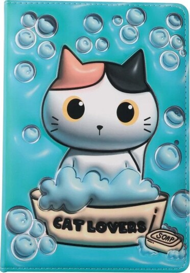 ITotal 3D Notatbok XL Oransje Katt