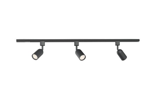 Philips EasyLink Shea spotskinne med 3 spotter   1 meter   Svart