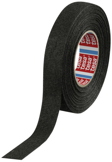 Tesa 51608 Kabeltape PET Fleece Sort 15mmx15m