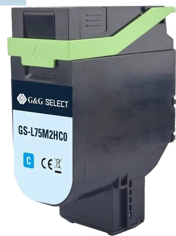 TB Toner Cyan Høykapasitet (8.800) erstatter Lexmark 75M2HC0 TB Premium toner