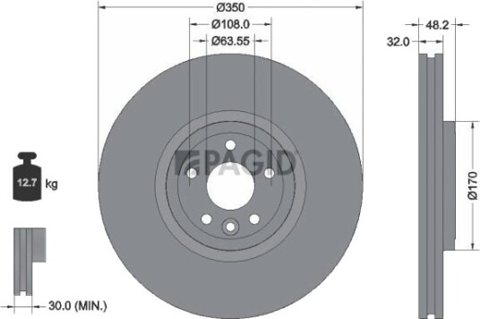 PAGID 56081NHC Bremseskive