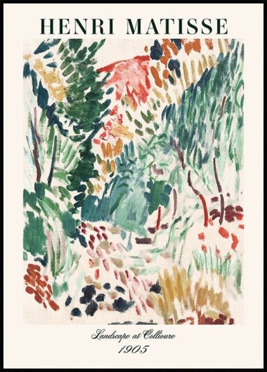 Henri Matisse Landscape at Collioure Plakat Plakat / 40x50cm Henri Matisse Landscape at Collioure Plakat Plakat / 40x50cm