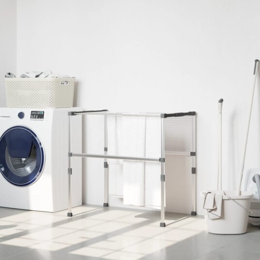 vidaXL Tørkestativ 83x(50-55)x(40-85) cm aluminium vidaXL Tørkestativ 83x(50-55)x(40-85) cm aluminium