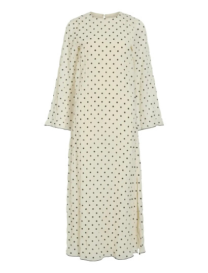 Vila Viebla L/S Ankle Dress Cream 34 Vila Viebla L/S Ankle Dress Cream 34