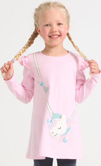 Lindex Top Long Unicorn Bag Detail Pink 98