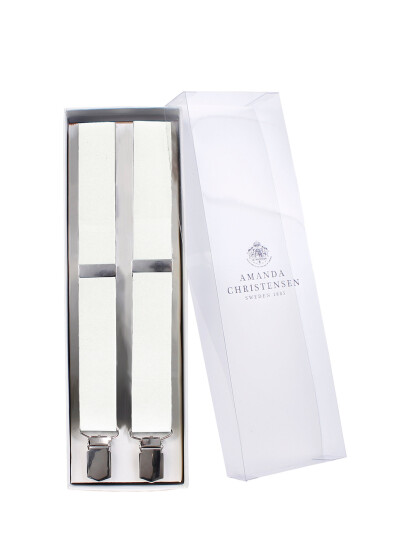 Amanda Christensen Suspenders - White - ONE SIZE