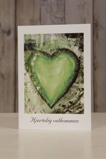 Invitasjonskort Grønnt hjerte