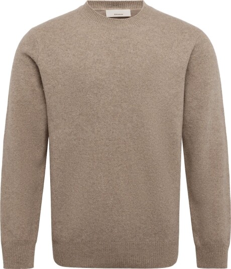 Annarr Anrragi Ls Knit Wool Crew Neck   Beige   S