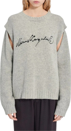 MM6 Maison Margiela Dame Strikkevarer Grå M, MM6 Maison Margiela Dame Strikkevarer Grå M,