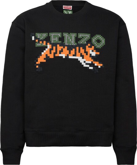 KENZO Sweat Kenzo Pixel Sweatshirt BLACK/ XL KENZO Sweat Kenzo Pixel Sweatshirt BLACK/ XL