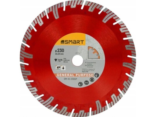 Smart Tarcza Diamentowa General Purpose 230Mm Sm-10-230Gp Smart Tarcza Diamentowa General Purpose 230Mm Sm-10-230Gp