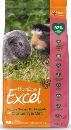 Burgess Excel Guinea Pig Mature Cranberry 1,5kg