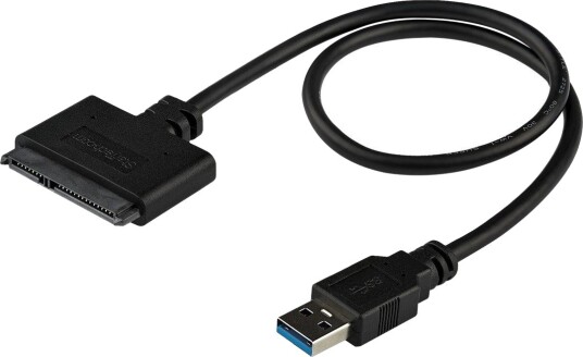 StarTech USB 3.0 SATA til USB Adapter med 0,5 m Kabel - UASP Kompatibel, Svart