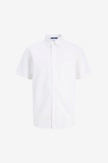 Jack & Jones   Skjorte jprBluharvey Oxford S/S   Hvit
