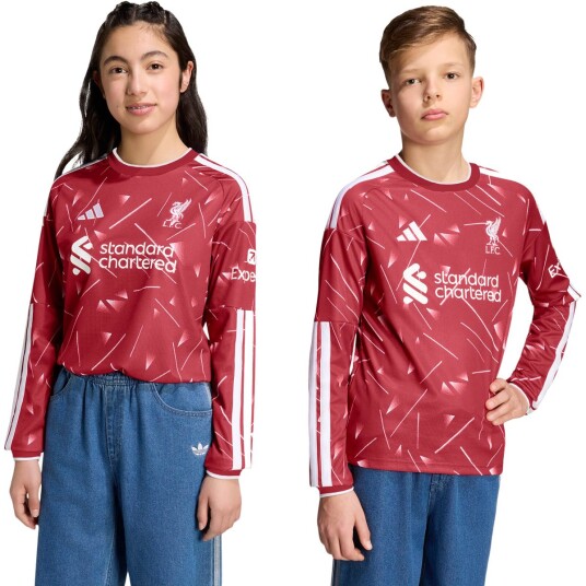 Liverpool Hjemmedrakt 2026/27 Barn Langermet   adidas størrelse 152 cm