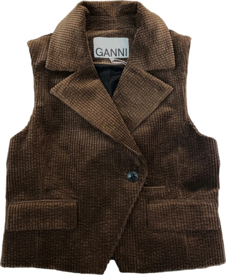 Ganni Dame Jakker Brun M,