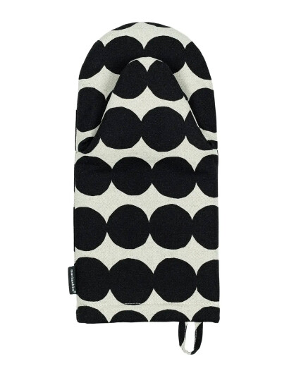 Marimekko Home Räsymatto Oven Mitten Black Marimekko Home Räsymatto Oven Mitten Black