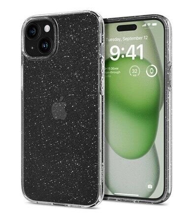 Spigen Liquid Crystal Glitter Mobildeksel i Transparent PU for iPhone 15 Plus