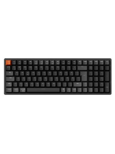 Keychron K4 V3 RGB 96% Trådløst Gamingtastatur med Hot Swap Super Red Nordisk Svart